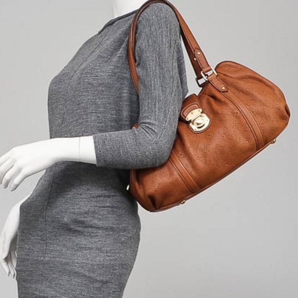 Authentic  LOUIS VUITTON Lunar PM Cognac Mahina - Picture 2 of 16